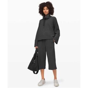 Lululemon Retreat Yourself Funnel Neck Pullover Sz XS/S Sweater Oversized Grey